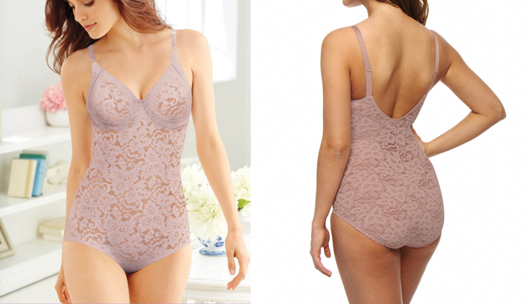 When shopping for bodysuits, look for adjustable bra straps for a better fit and look.
