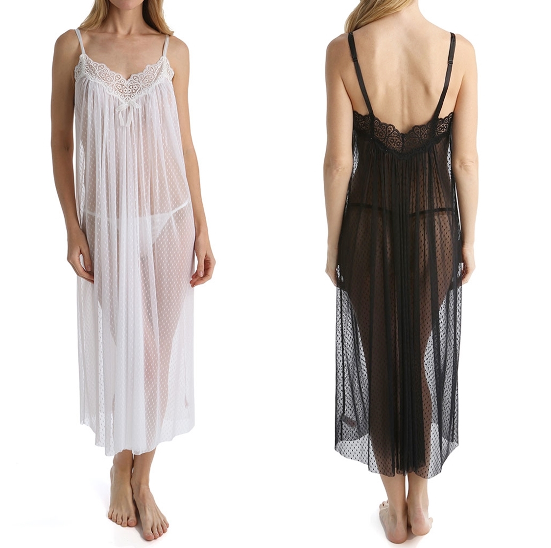 see through sleeping gown