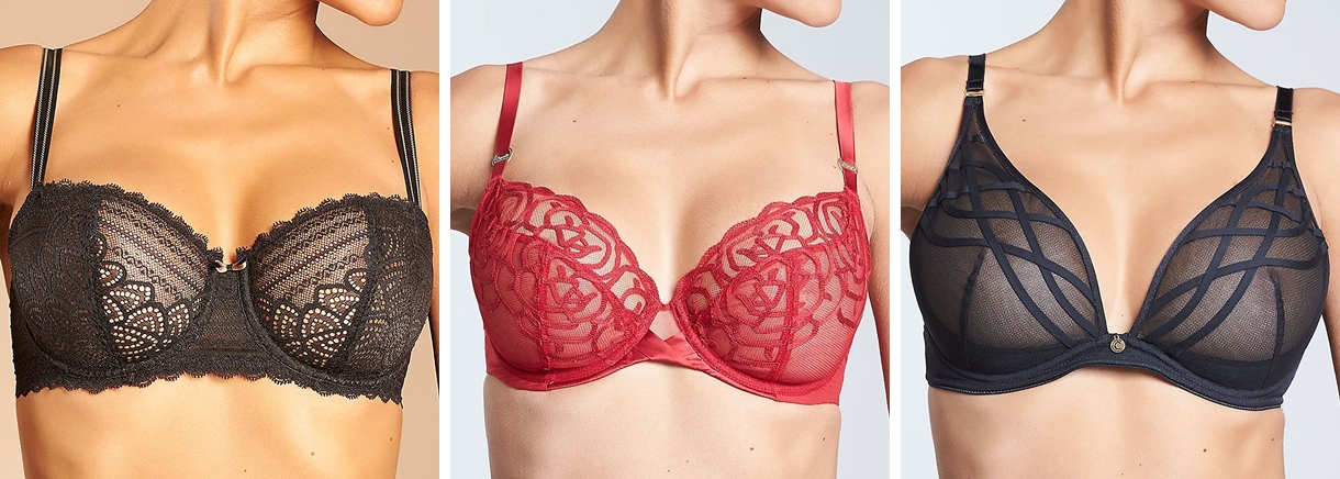 Sheer see through bras