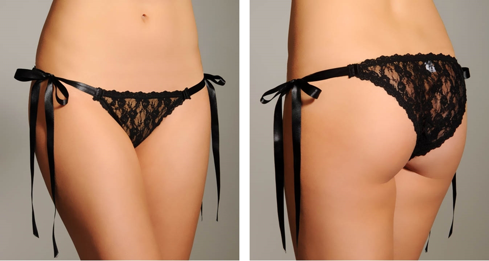 satin string bikini panties