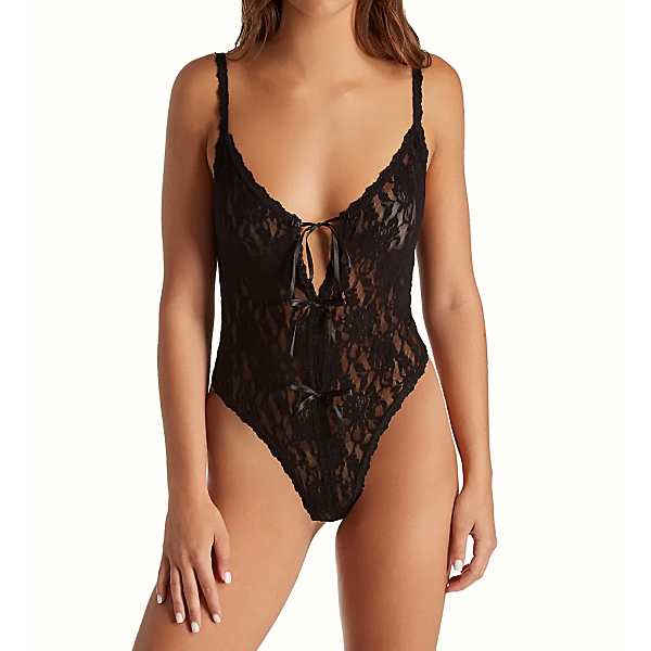 black lace teddy